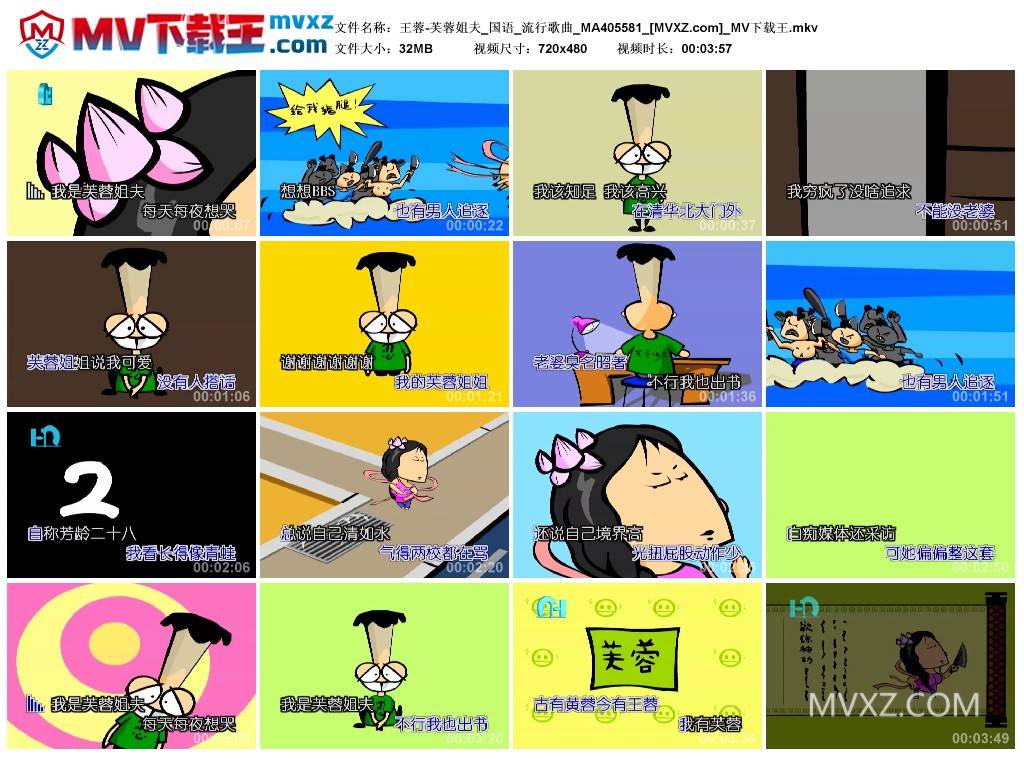 王蓉-芙蓉姐夫_国语_流行歌曲_MA405581